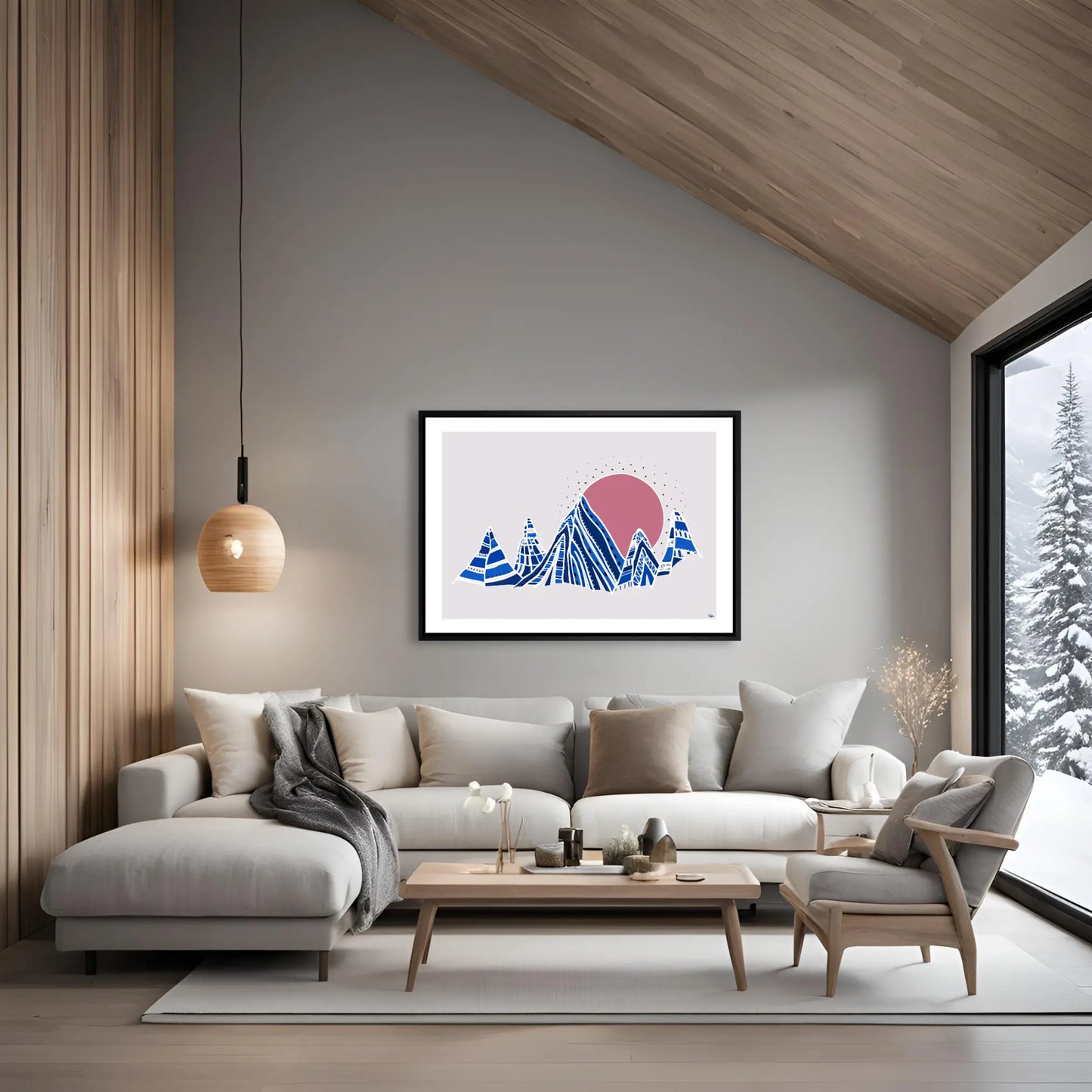 Morning Mountain– Fine Art Print med Bergsmotiv