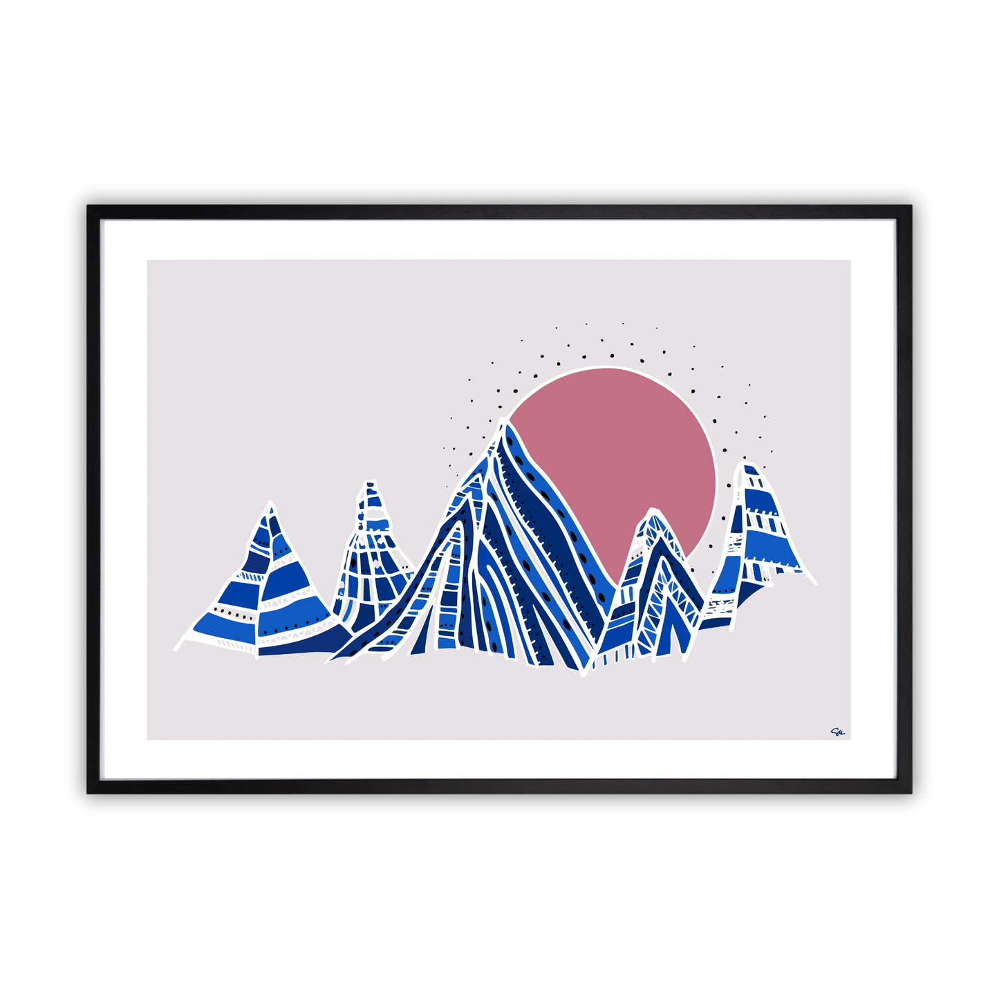 Morning Mountain– Fine Art Print med Bergsmotiv
