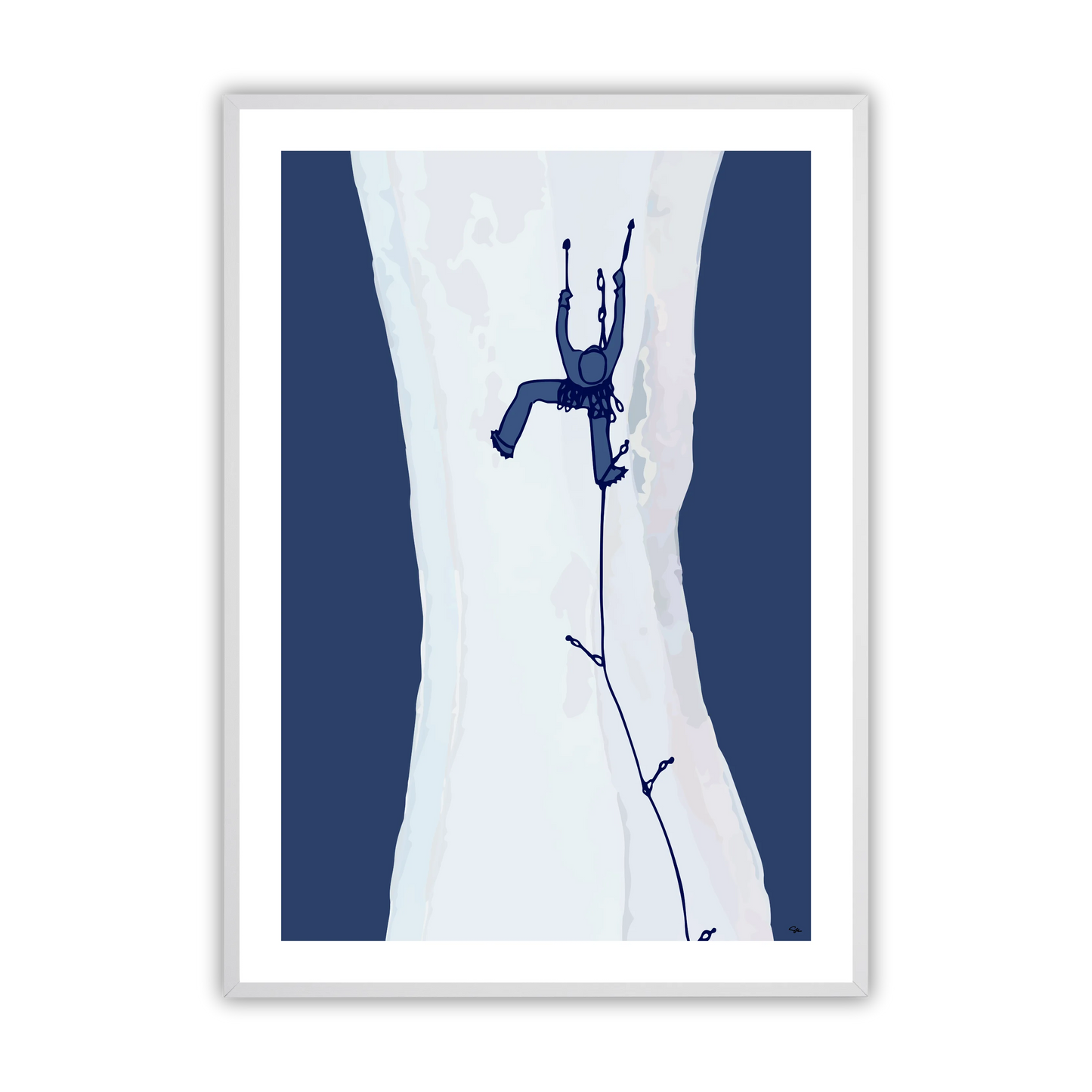 Ice Climbing Fine Art Print