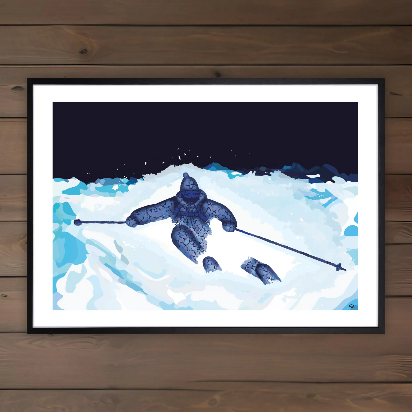Powder Skiing Fine Art Print