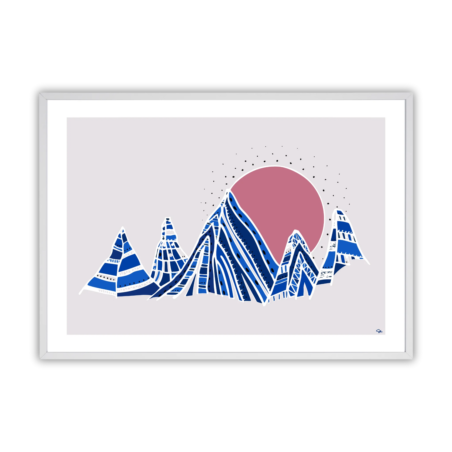 Morning Mountain– Fine Art Print med Bergsmotiv