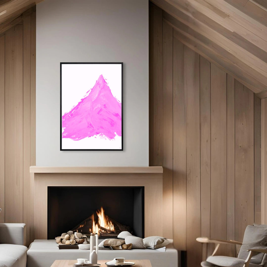 Pink Mountain– Exklusiv Fine Art Print med Bergsmotiv
