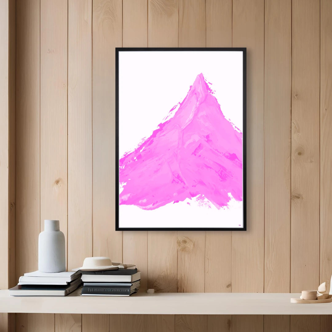Pink Mountain– Exklusiv Fine Art Print med Bergsmotiv