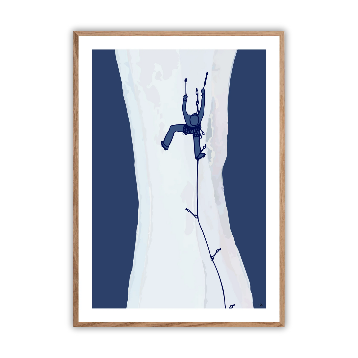 Ice Climbing Fine Art Print