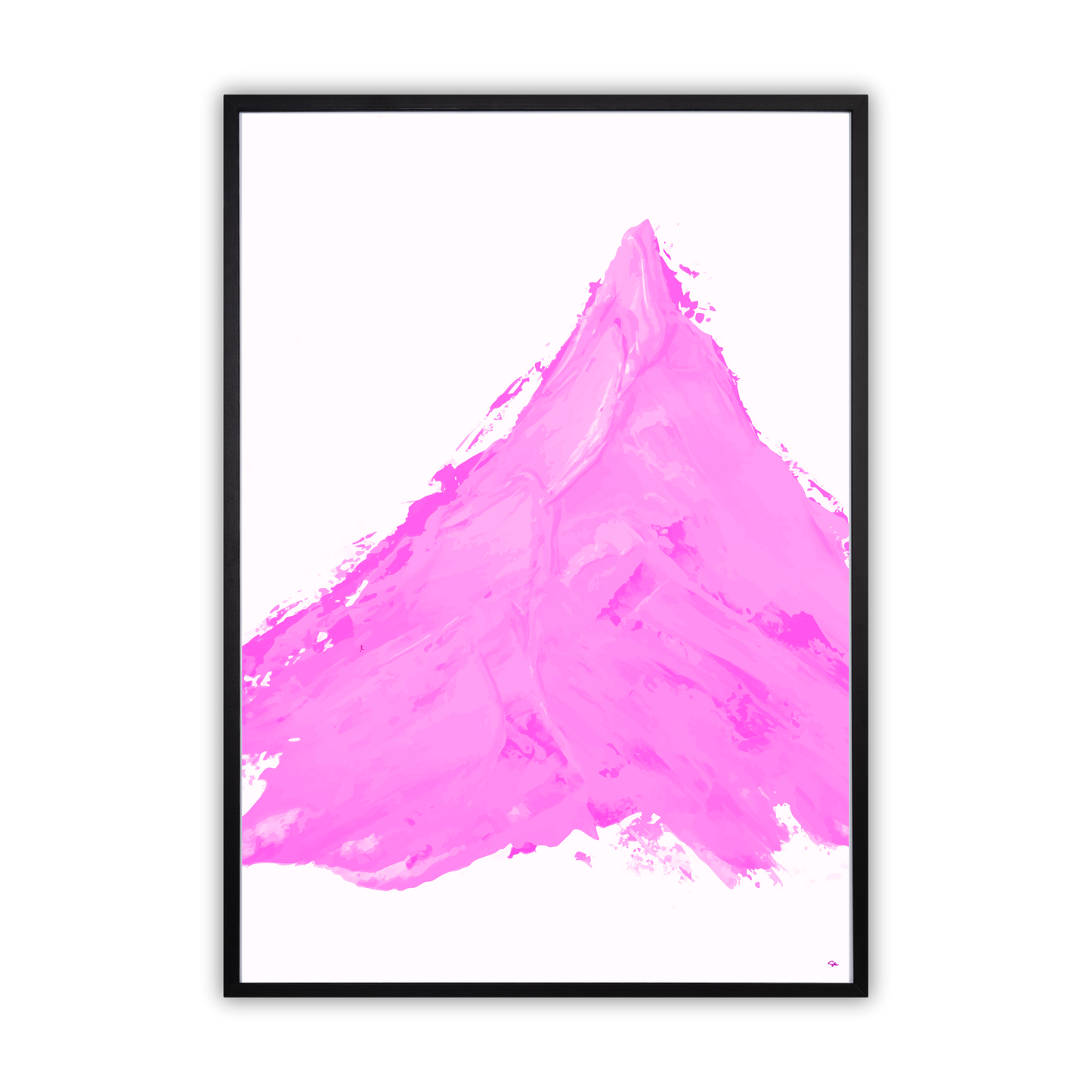Pink Mountain– Exklusiv Fine Art Print med Bergsmotiv