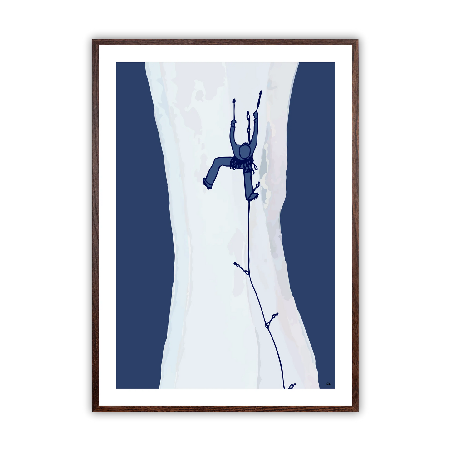 Ice Climbing Fine Art Print