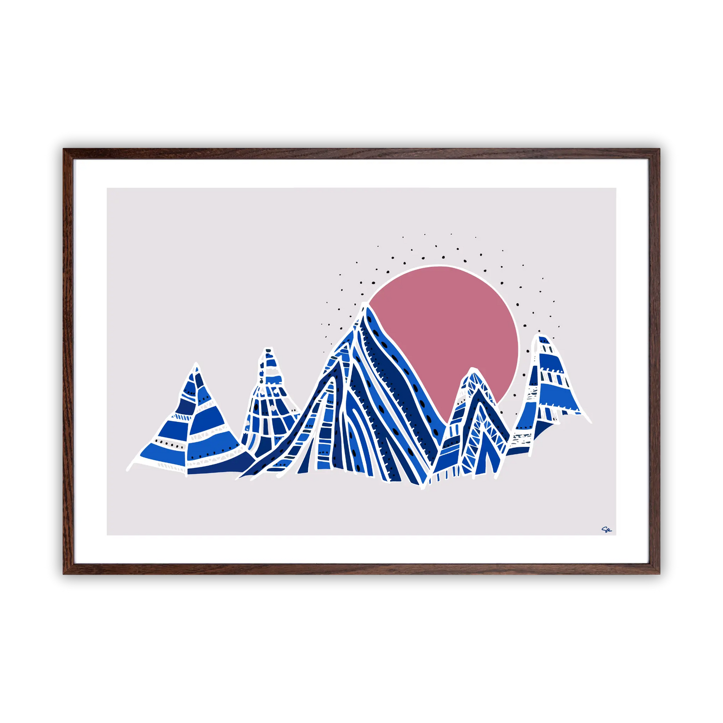 Morning Mountain– Fine Art Print med Bergsmotiv