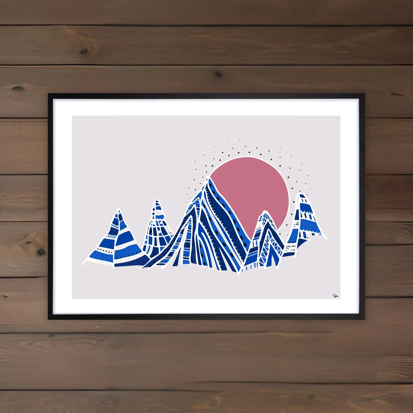 Morning Mountain– Fine Art Print med Bergsmotiv