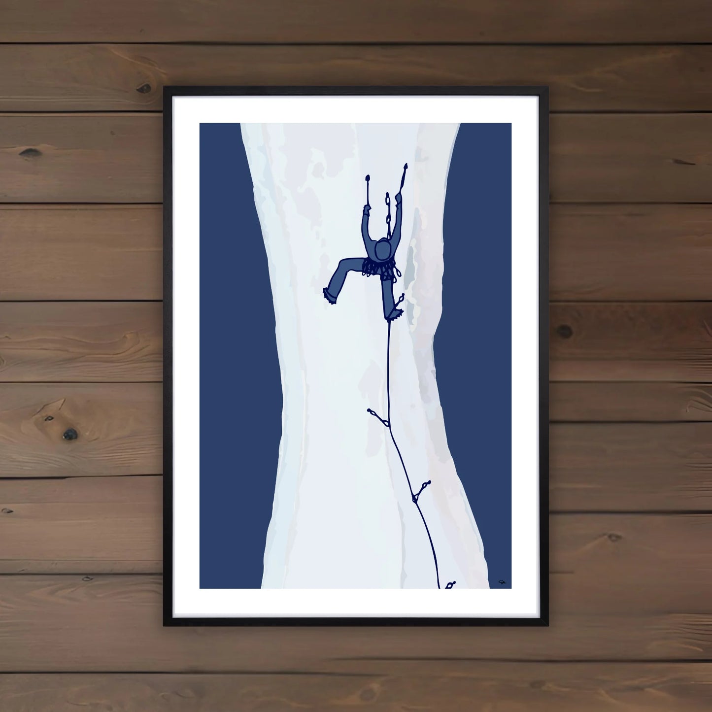 Ice Climbing Fine Art Print