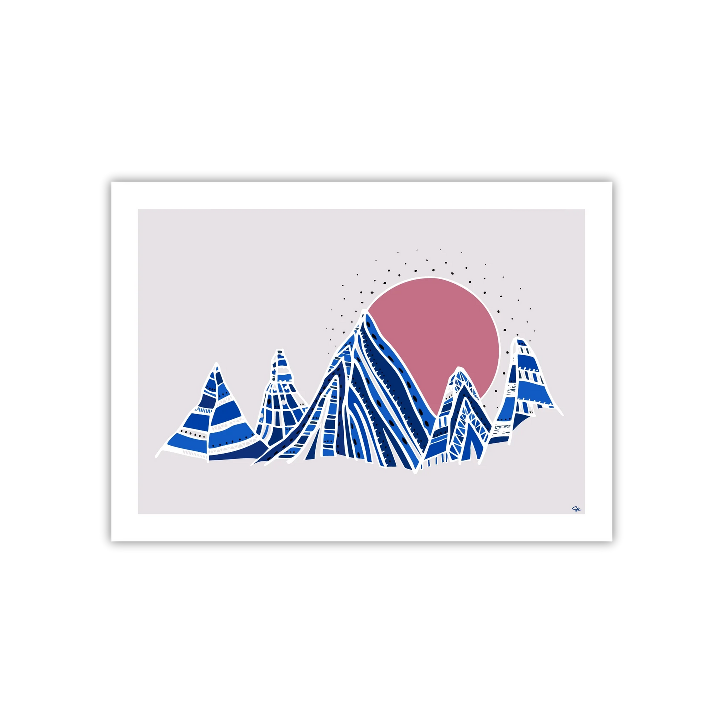 Morning Mountain– Fine Art Print med Bergsmotiv