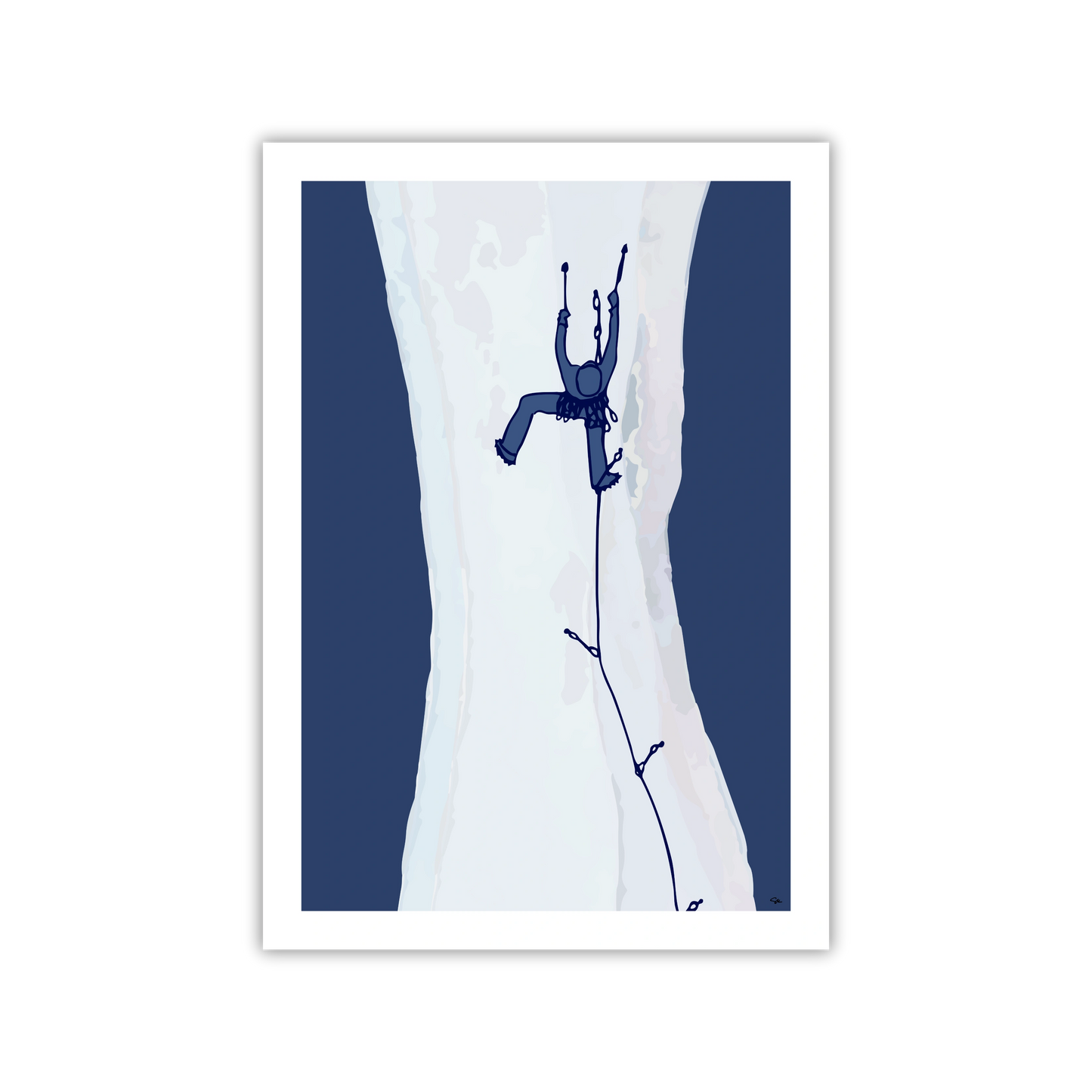 Ice Climbing Fine Art Print