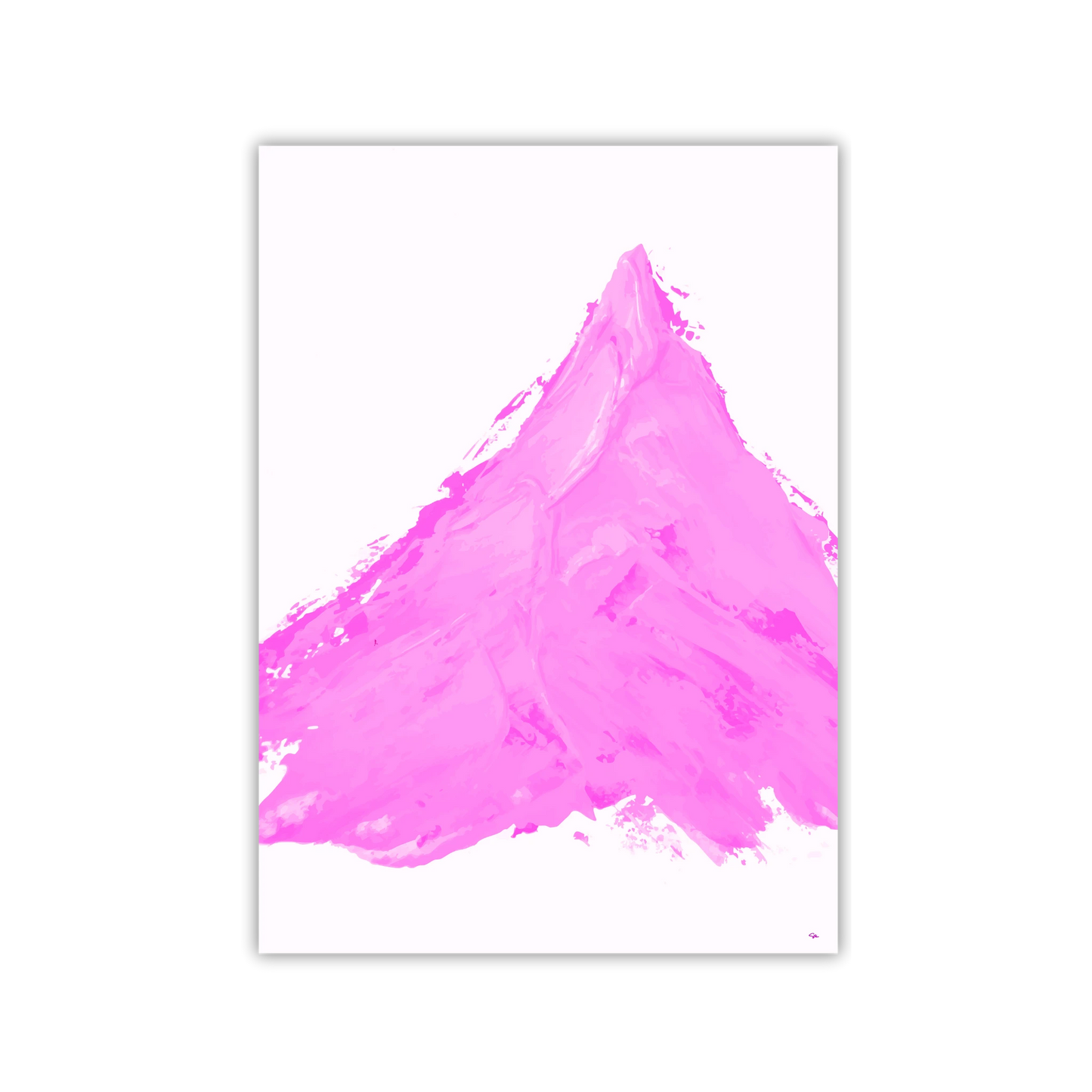 Pink Mountain– Exklusiv Fine Art Print med Bergsmotiv