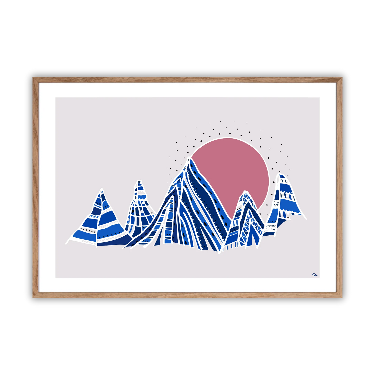 Morning Mountain– Fine Art Print med Bergsmotiv
