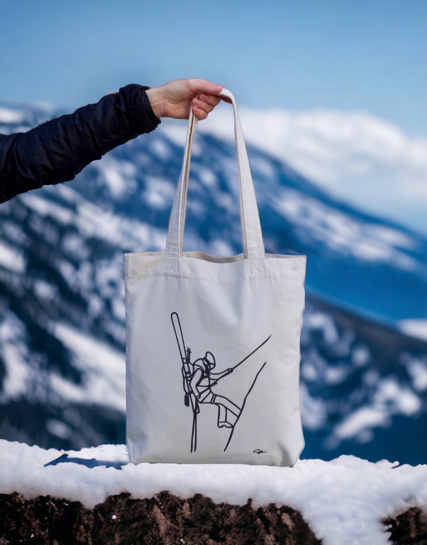 Eco Tote Bag Ski Rappel