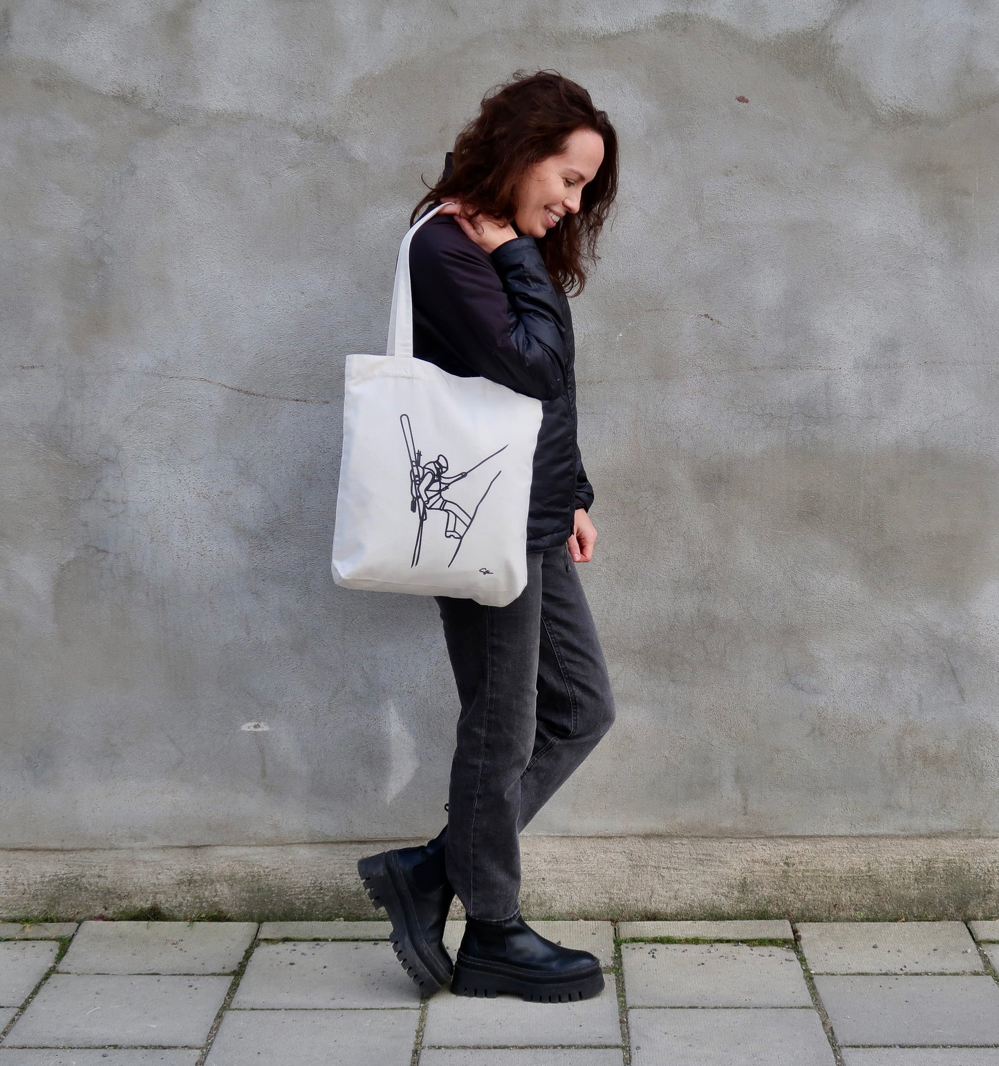 Eco Tote Bag Ski Rappel