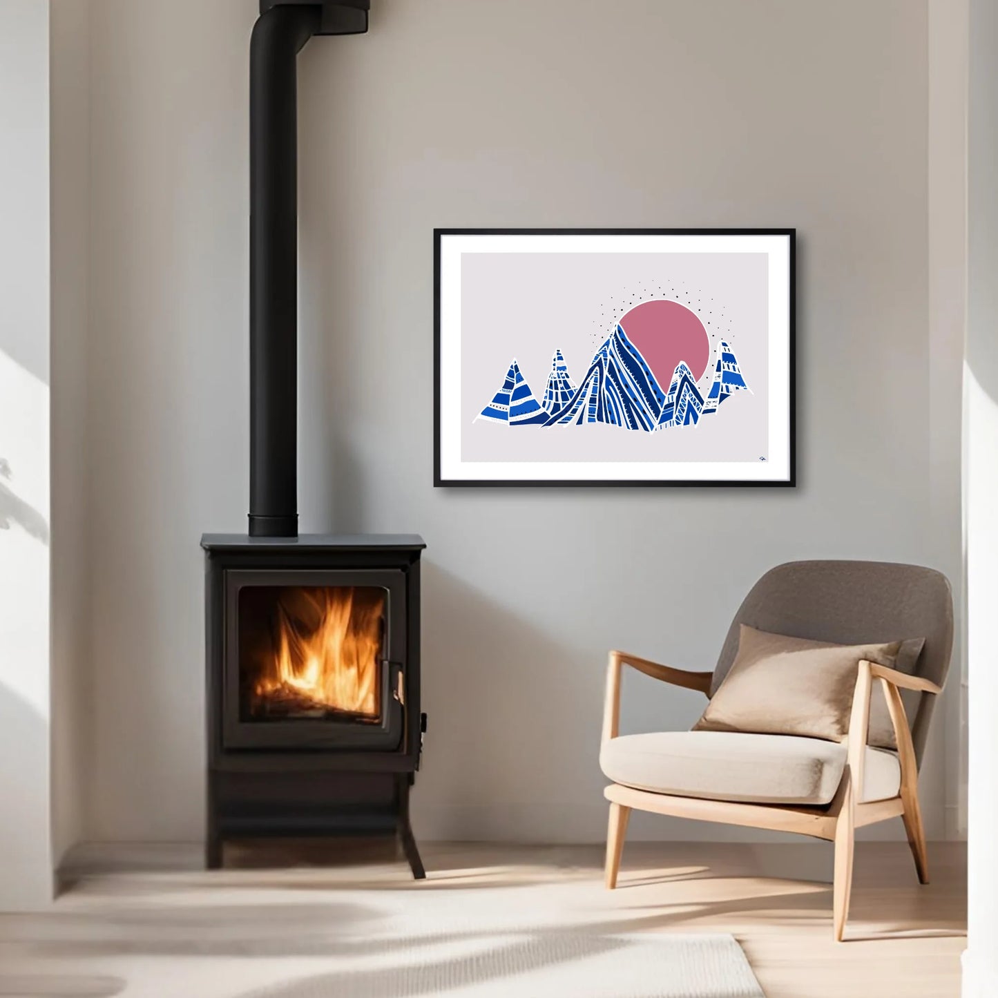Morning Mountain– Fine Art Print med Bergsmotiv