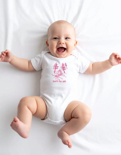 NEW! Born To Ski Baby Bodysuit
