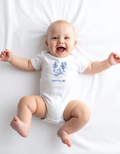 NEW! Born To Ski Baby Bodysuit