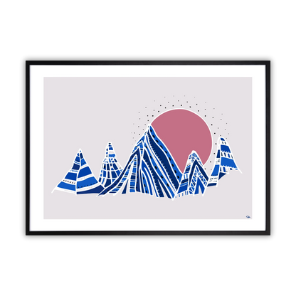 Morning Mountain– Fine Art Print med Bergsmotiv 