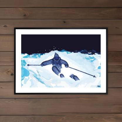 Powder Skiing Fine Art Print