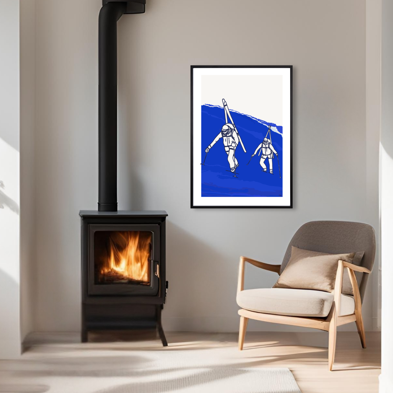 Ski Bootpacking Fine Art Print