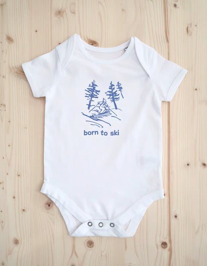 NEW! Born To Ski Baby Bodysuit