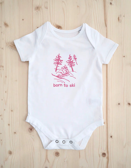 NEW! Born To Ski Baby Bodysuit