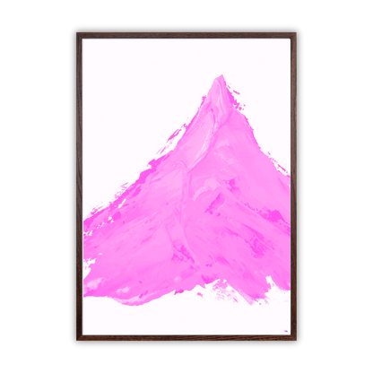 Pink Mountain– Exklusiv Fine Art Print med Bergsmotiv 