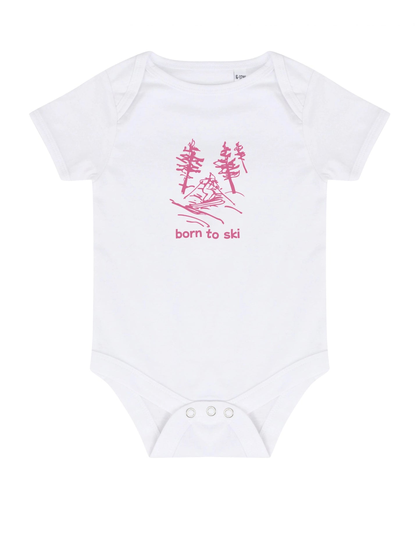 NEW! Born To Ski Baby Bodysuit