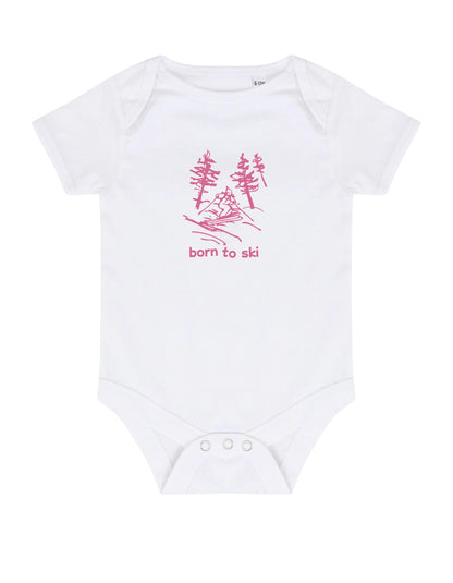 NEW! Born To Ski Baby Bodysuit