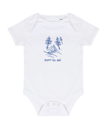 NEW! Born To Ski Baby Bodysuit