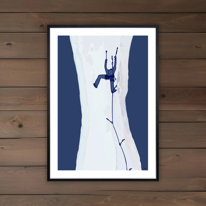 Ice Climbing Fine Art Print