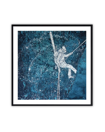 Ski Rappel Fine Art Print