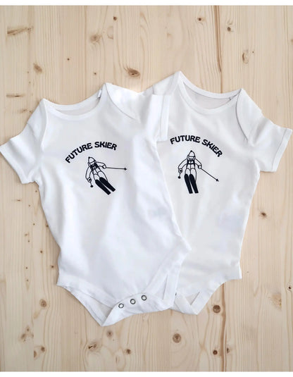 Future Skier Baby Bodysuit