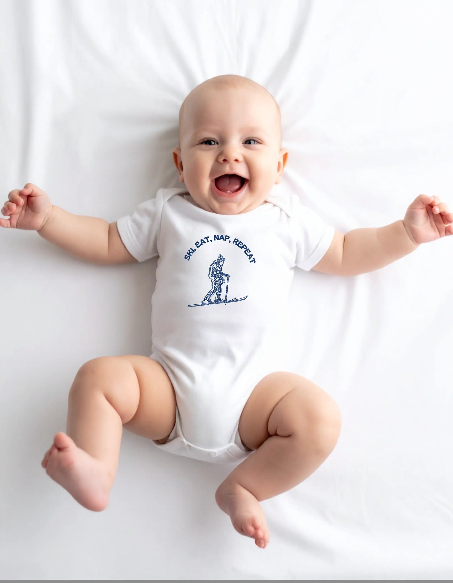 Ski, Eat, Nap, Repeat Baby Body