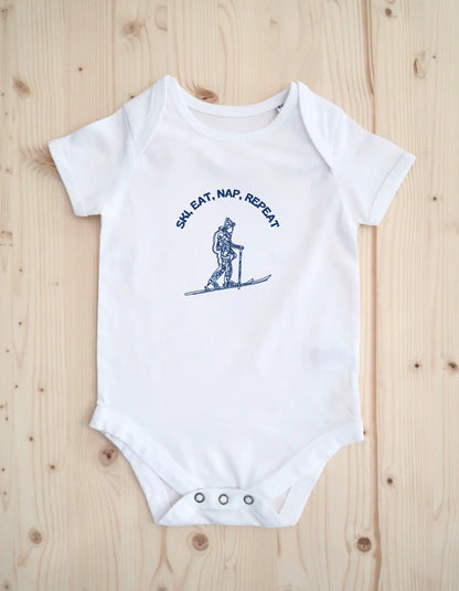 Ski, Eat, Nap, Repeat Baby Body