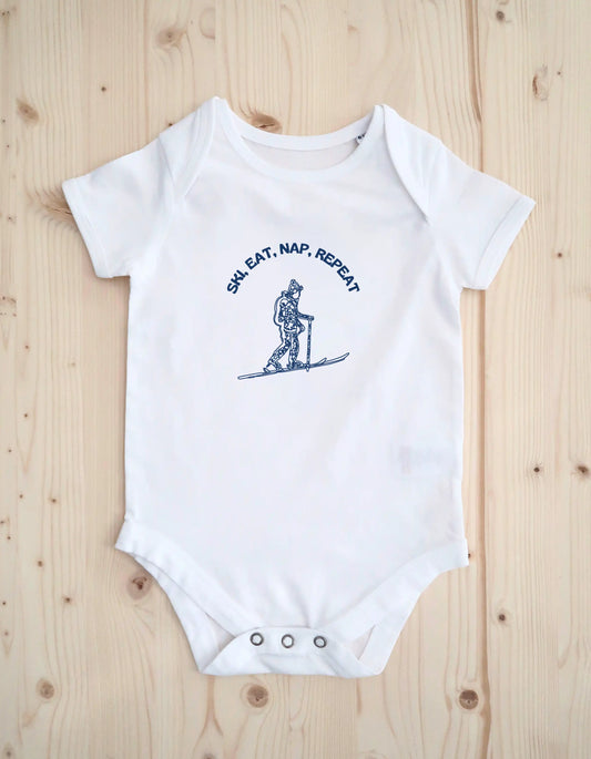 Ski, Eat, Nap, Repeat Baby Body