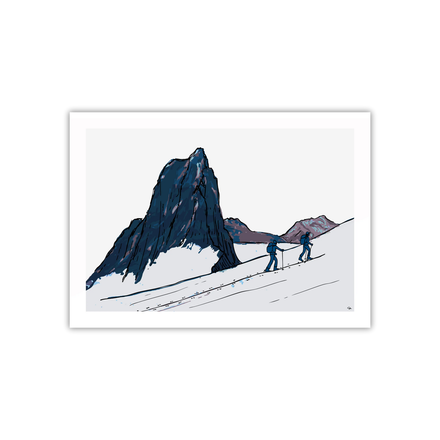 Senja Arctic Ski Touring Fine Art Print