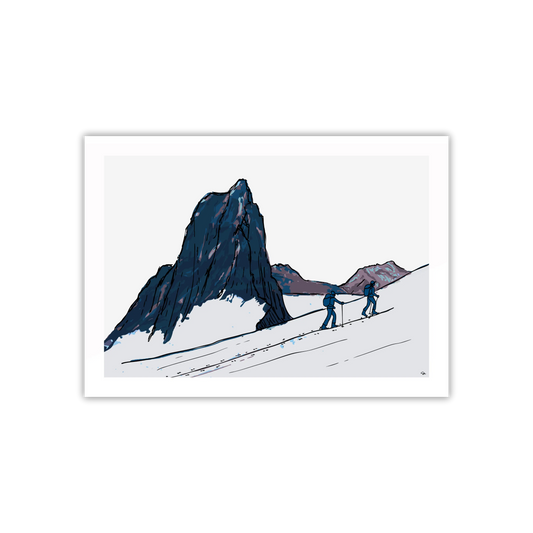 Senja Arctic Ski Touring Fine Art Print