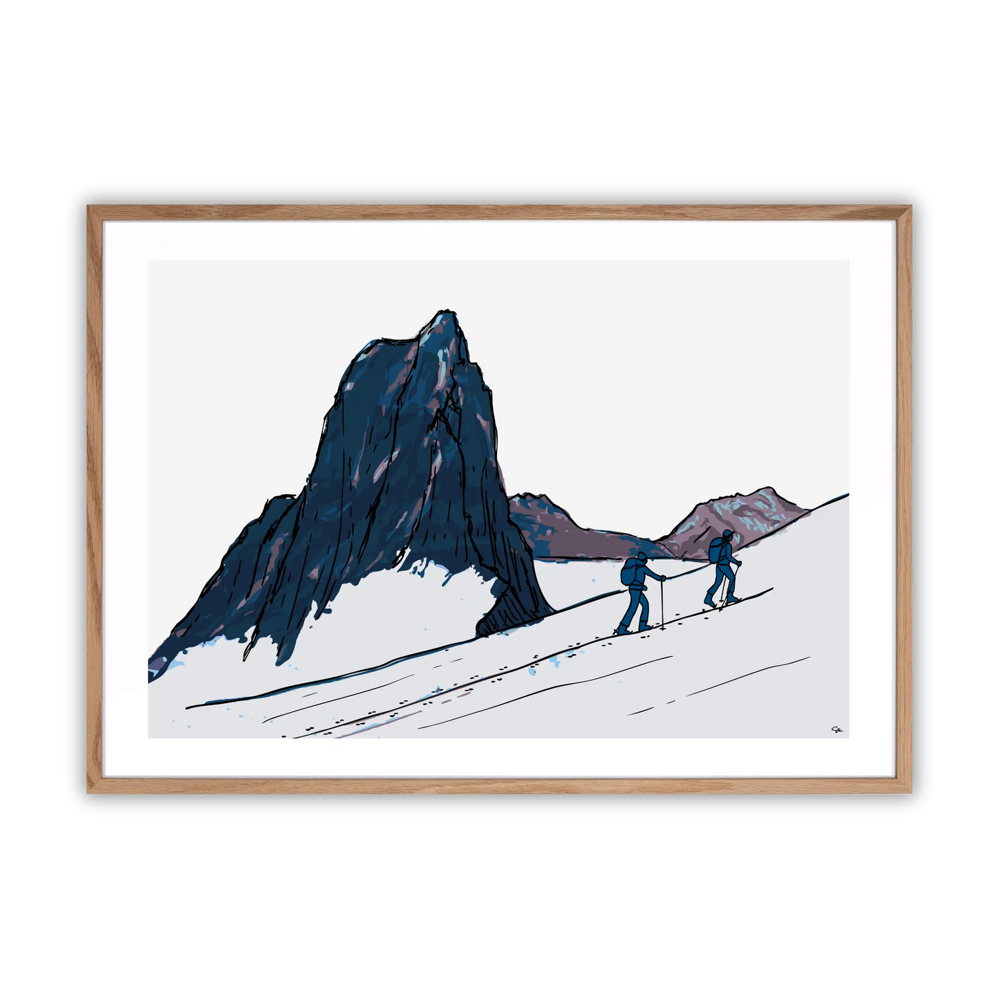 Senja Arctic Ski Touring Fine Art Print