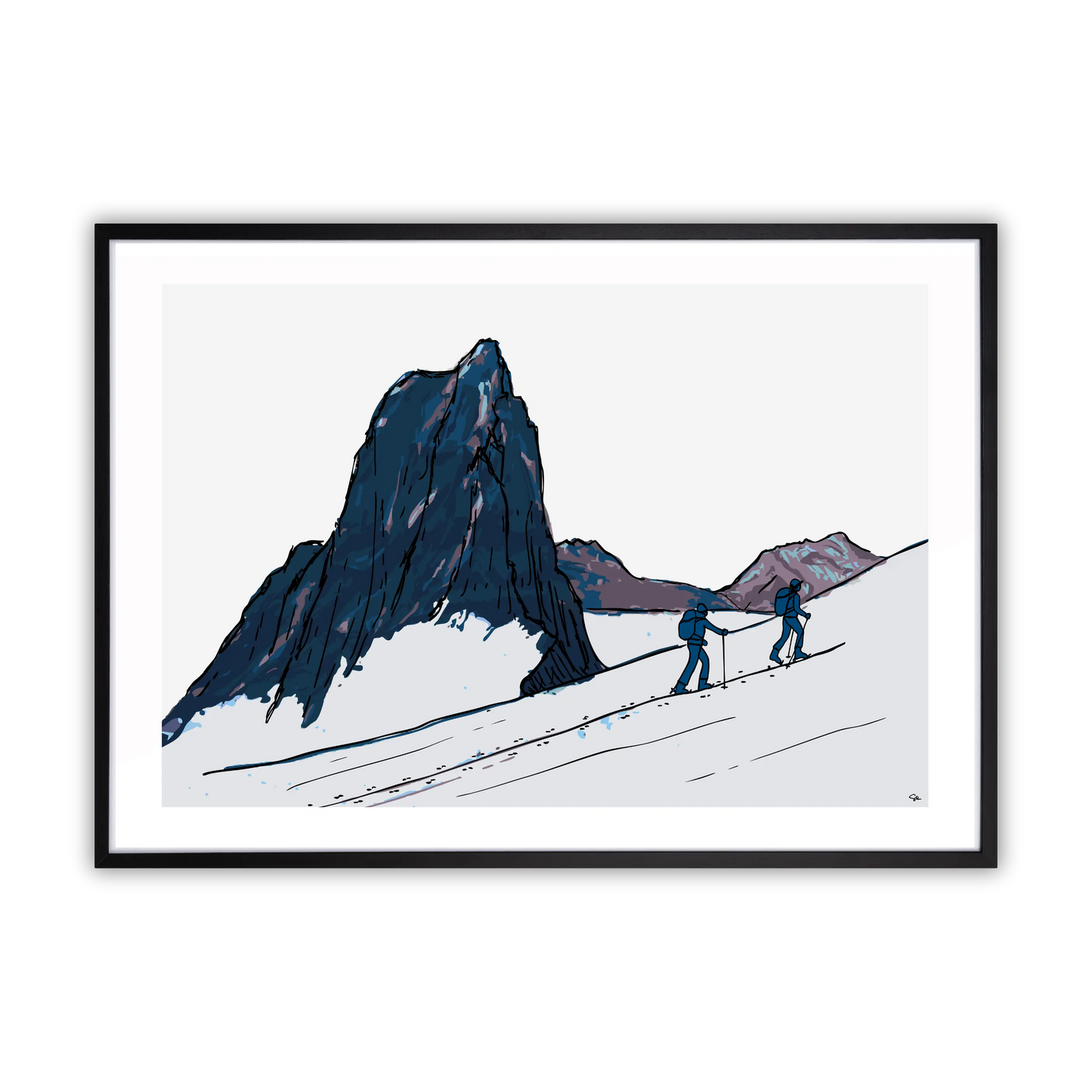 Senja Arctic Ski Touring Fine Art Print