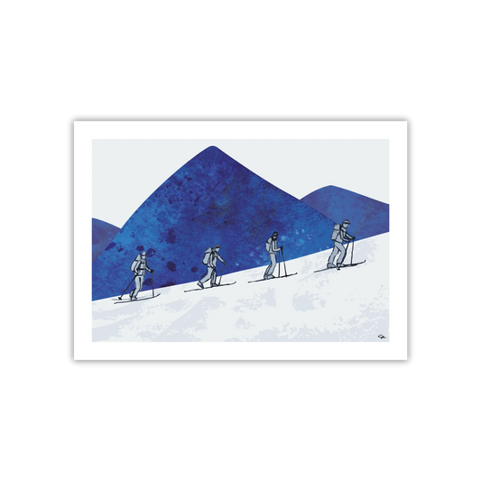 Multi Tour – Exklusiv Fine Art Print för Skidåkare