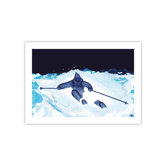 Powder Skiing Fine Art Print