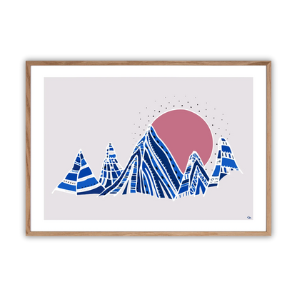 Morning Mountain– Fine Art Print med Bergsmotiv 