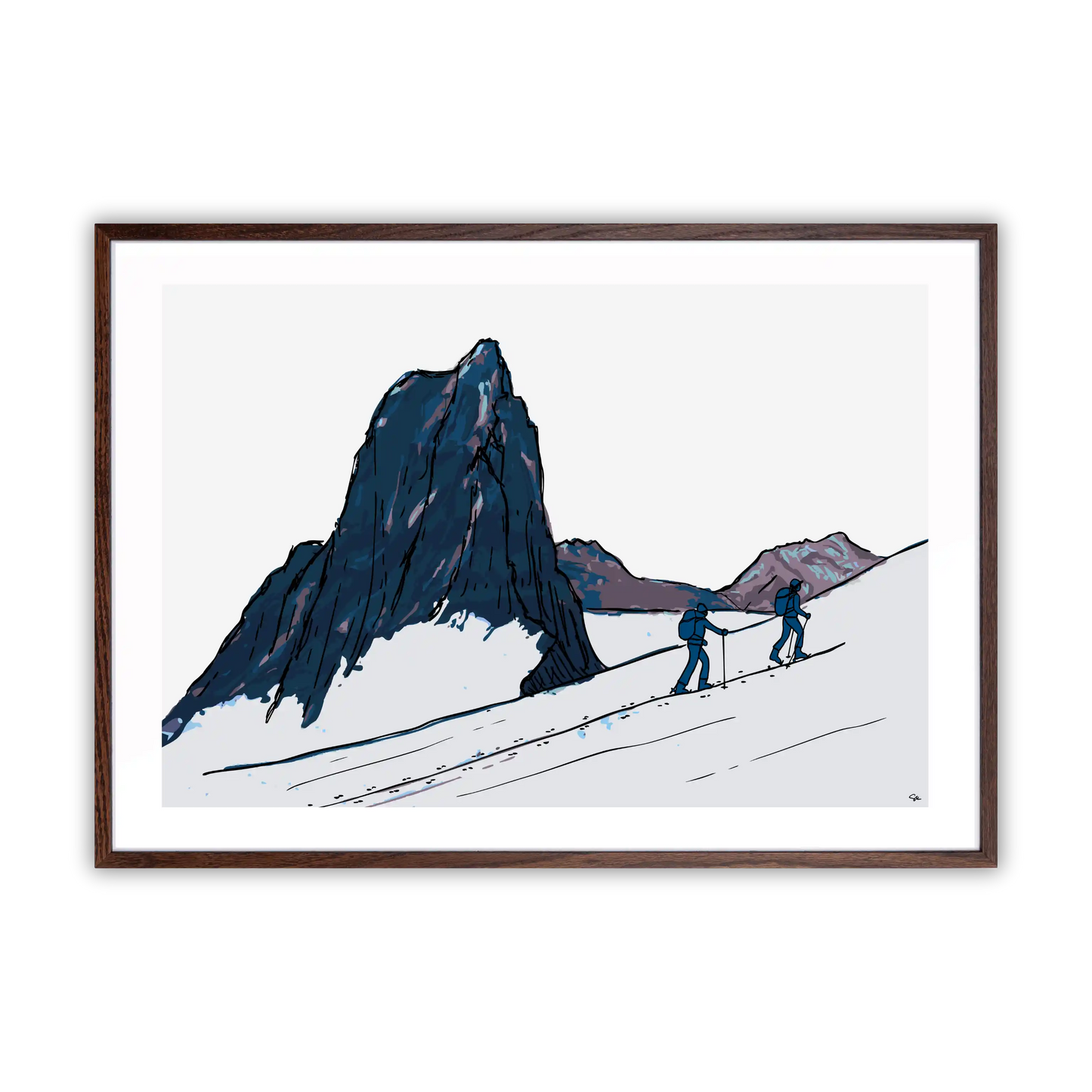Senja Arctic Ski Touring Fine Art Print