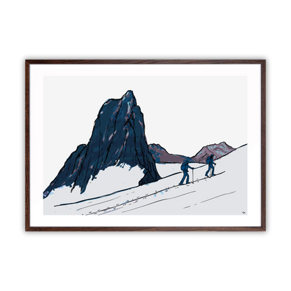 Senja Arctic Ski Touring Fine Art Print