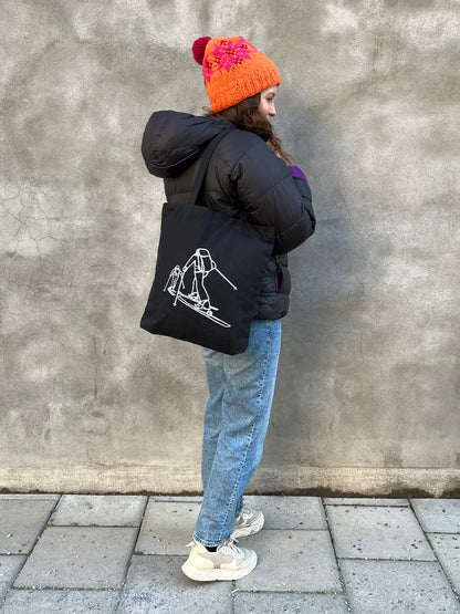 Ski Tour Tote Bag