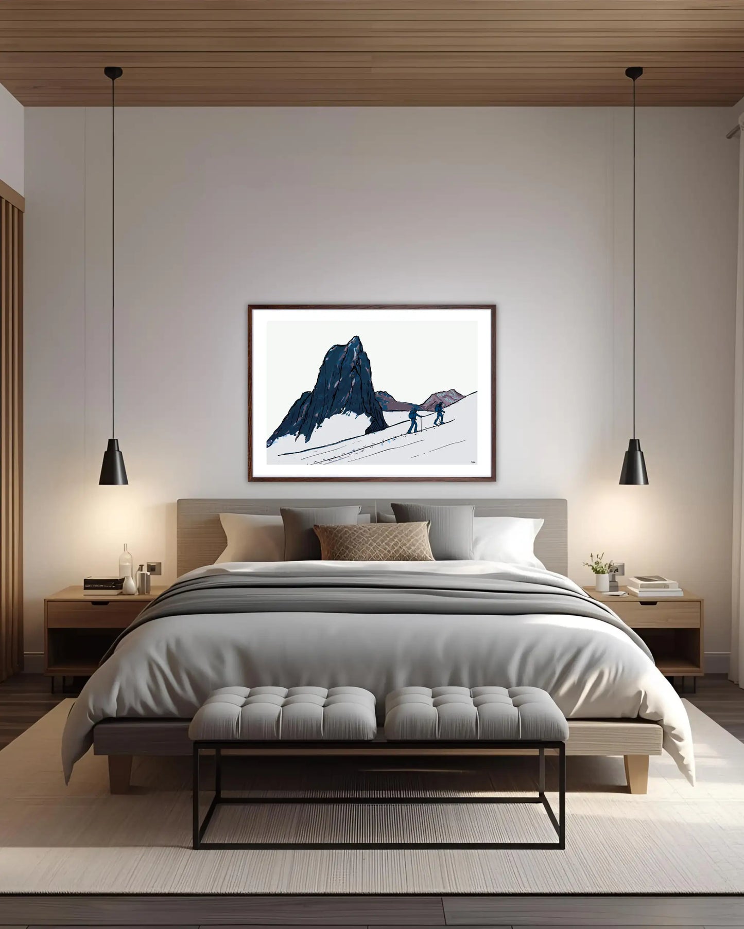 Senja Arctic Ski Touring Fine Art Print