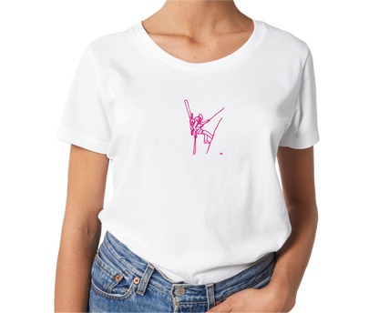 Ski rappel t-shirt women - Limited Stock Deal: Buy 2 adult t-shirts and get 50% off the second one!