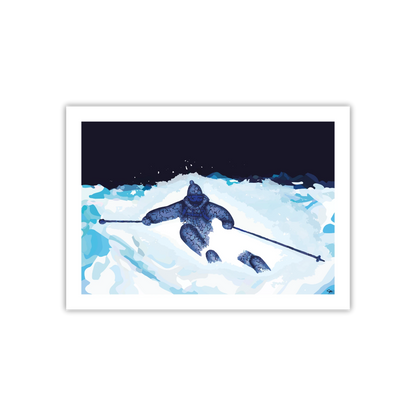 Powder Skiing – Fine Art Print